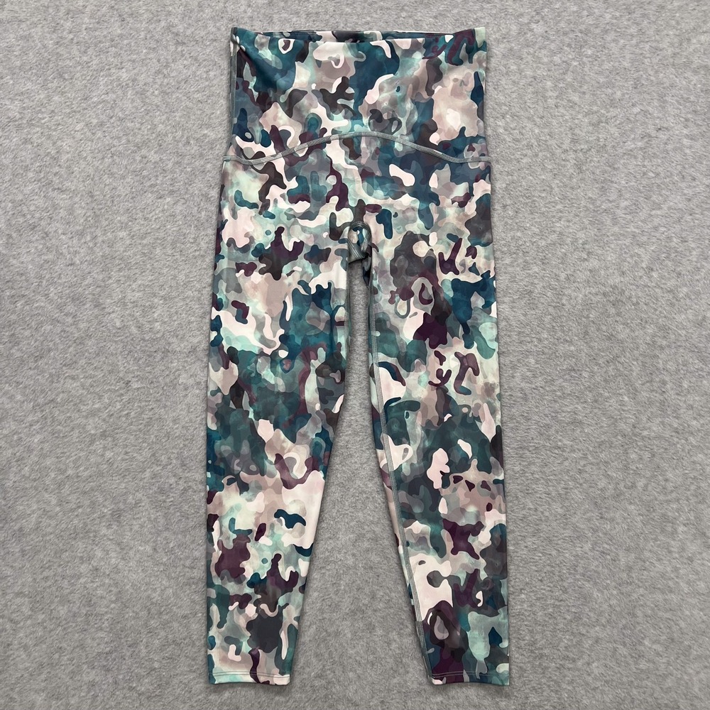 Spanx Booty Boost Camo Pink Multi Print 7/8 Leggings 50209 Size Medium